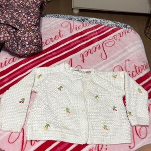 Zara Cream Knit Baby Cardigan